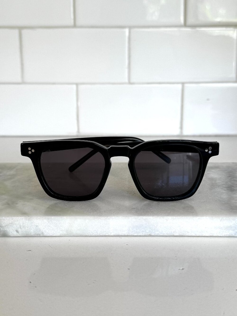 NEW Akila Calipso Sunglasses - Black Acetate Frame / Black Lenses